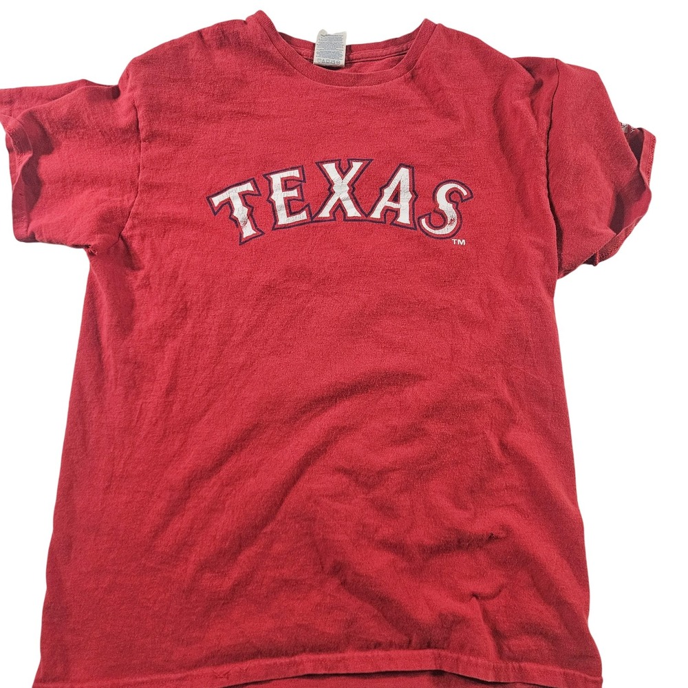 Texas Rangers Shirt Mens Medium Red‎ MLB Baseball Marcus Semien 2 T-Shirt Tee
